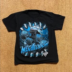 Monster Jam Kids Black Megalodon T-Shirt